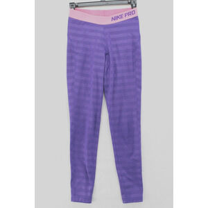 Nike Pro Dri-Fit Tight Fit Leggings Women's Medium Purple Pink Yoga Athletic